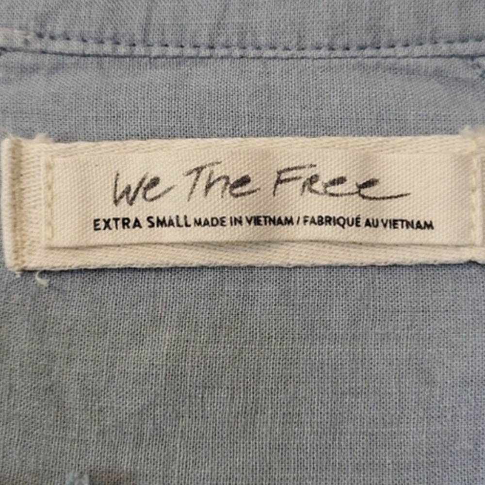 We The Free Keep It Simple Button Down Fringe Fra… - image 3